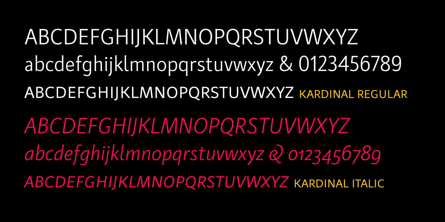 Example font Kardinal #8